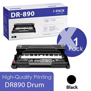 dr-890 dr890 black drum unit compatible replacement for brother dr890 hl-l6250dw l6400dw l6400dwt mfc-l6750dw l6900dw series printer (dr890 1pk) – toner not include