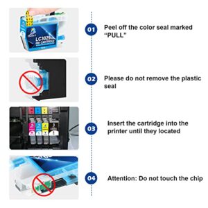 DOUBLE D LC3029 XXL Compatible Replacement for Brother LC3029 LC3029XXL Ink Cartridges for Brother MFC-J5830DW MFC-J5830DWXL MFC-J5930DW MFC-J6535DW MFC-J6535DWXL MFC-J6935DW (2B, 2C, 2M, 2Y) 8Pack