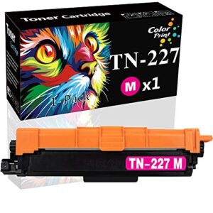 colorprint compatible tn227 toner cartridge replacement for brother tn-227 tn-227m tn223 work with mfc-l3770cdw mfc-l3750cdw hl-l3230cdw hl-l3290cdw hl-l3210cw hl-l3710cw printer (1-pack, magenta)