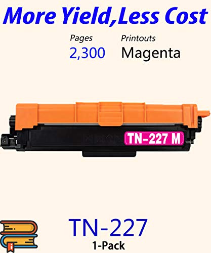 ColorPrint Compatible TN227 Toner Cartridge Replacement for Brother TN-227 TN-227M TN223 Work with MFC-L3770CDW MFC-L3750CDW HL-L3230CDW HL-L3290CDW HL-L3210CW HL-L3710CW Printer (1-Pack, Magenta)