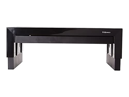 Fellowes 8038101 Monitor Riser, Height Adjustments,16-Inch X9-3/8-Inch X4-3/4 to 6-Inch, Bk