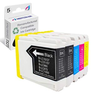 hotcolor (2bk,1c,1m,1y) lc51 lc-51 compatible ink inkjet cartridges for brother dcp-130c 330c 350c 540cn 560cn mfc-230c 240c 440cn 465cn 665cw 685cw 845cw 885cw 3360c 5460cn 5860cn printer