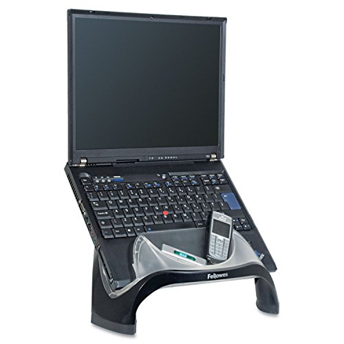 Fellowes 8020201 Laptop Riser With Usb Connection, 13 1/8 X 10 5/8 X 7 1/2, Black/Clear