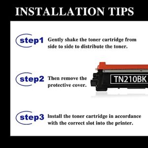 HOBBYUNION Compatible Toner Cartridge Replacement for Brother TN210 TN-210BK TN210BK (Black,1-Pack)