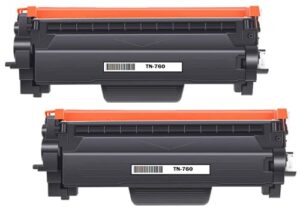 premium ink&toner | re-manufactured toner cartridge replacement for tn-760 – standard yield laser printer cartridge compatible with brother