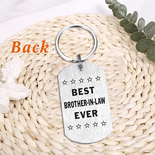 Brother-in-law Gifts, Best Brother in Law Ever Keychain, Personalized Brother in law Birthday Jewelry, Father's day Present for My Brother-in-law