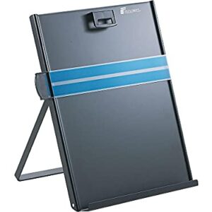 Fellowes 11053 Metal Copyholder, Steel, 200 Sheet Capacity, Black