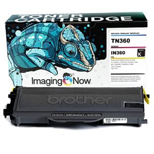 imagingnow – eco-friendly oem toner compatible with brother tn-360 – premium cartridge replacement for brother hl2170w hl2140 mfc7340 printers