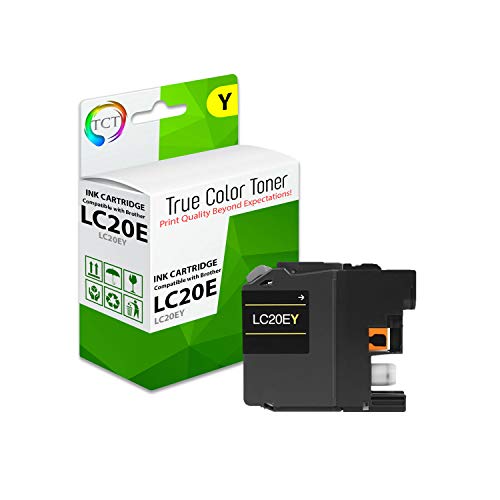 TCT Compatible Ink Cartridge Replacement for Brother LC20E LC20EBK LC20EC LC20EM LC20EY Super High Yield Works with Brother MFC-J5920DW J985DW Printers (Black, Cyan, Magenta, Yellow) - 8 Pack