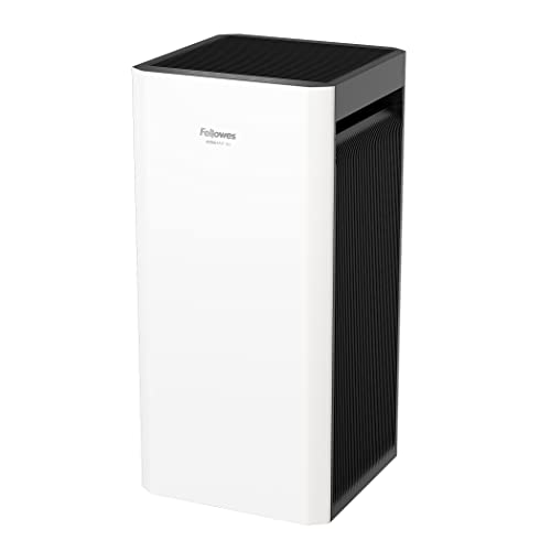 Fellowes 9794501 AeraMax SV 4-Speed Large Room Air Purifier with True HEPA Air Filter and 3-Stage Allergen and Odor Purification, 1500 S. Ft. Coverage, White/Black