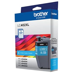 Brother Genuine LC402XLC High Yield Cyan Ink Cartridge