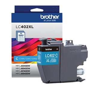 Brother Genuine LC402XLC High Yield Cyan Ink Cartridge