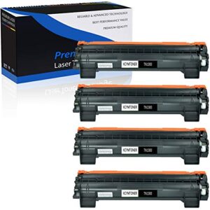 KCMYTONER High Capacity Compatible for Brother Toner Cartridge Replacement for TN-1000 TN1000 use in DCP-1510 DCP-1612W HL-1110 HL-1112W HL-1210W MFC1810 MFC1910 MFC1910W Laser Printer - Black,4-Pack