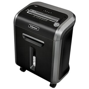 fellowes 3227901 shredder,cross cut,16 sh cap,15-3/8″x10-2/5″x21-1/2″, bk/sr