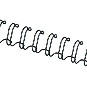 Fellowes 5255401 Double-Loop Wire Binding Combs, 1/2-Inch, 100 Sht Cap,25/PK, BK