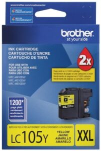brother lc105y oem ink – mfc-j4310dw 4410dw 4510dw 4610dw 4710dw 6520dw 6720dw 6920dw super high yield yellow ink (1200 yield)
