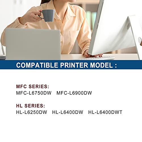 3-Pack Black TN-890 Ultra High Yield Toner Cartridge Compatible TN890 Replacement for Brother HL-L6250DW L6400DW L6400DWT MFC-L6750DW L6900DW Printer.