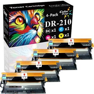 4-pack colorprint compatible dr210cl drum unit replacement for brother dr-210 dr-210cl for dcp-9010cn hl-3040cn hl-3045cn hl-3070cw hl-3075cw mfc-9010cn mfc-9120cn mfc-9125cn 9320cn printer (bk,c,m,y)
