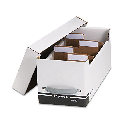 Fellowes 96503 Diskette File,W/Dividers,35 Cd Cap,6-3/4-Inch X15-Inch X6-1/4-Inch,Bk/We