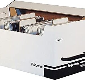 Fellowes 96503 Diskette File,W/Dividers,35 Cd Cap,6-3/4-Inch X15-Inch X6-1/4-Inch,Bk/We