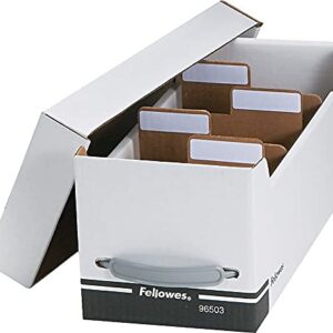 Fellowes 96503 Diskette File,W/Dividers,35 Cd Cap,6-3/4-Inch X15-Inch X6-1/4-Inch,Bk/We