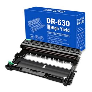 compatible drum unit replacement for brother dr-630 dr630 dr660 dr 660 with long life opc (1 pack drum unit only, not toner)