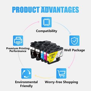 Miss Deer LC3037 Ink Cartridges Compatible Replacement for Brother LC3037 LC3037XXL LC3039, High Yield use with MFC-J6945DW MFC-J5845DW XL MFC-J5945DW MFC-J6545DW XL (2BK/C/M/Y) 5PK