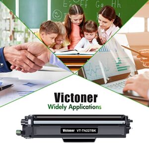 VICTONER Compatible TN227BK TN223BK Toner: Cartridge Replacement for Brother TN227 TN227BK TN-227BK TN-223BK HL-L3290CDW MFC-L3770CDW MFC-L3750CDW HL-L3230CDW L3270CDW L3710CW Printer (Black, 2Pack)