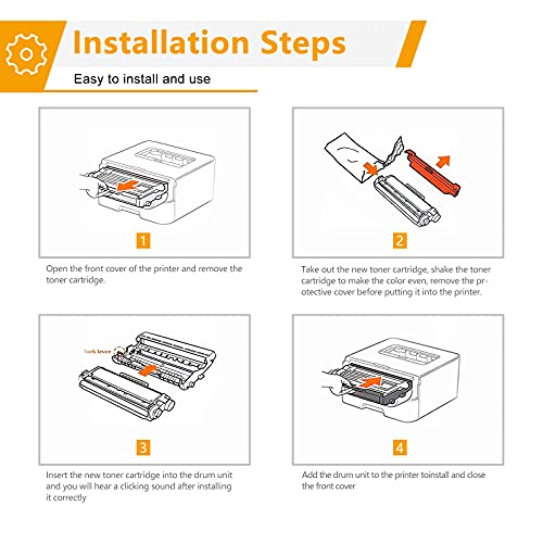 CMCMCM Compatible Toner Cartridge for Brother TN227 Toner TN-227 TN 227 TN223 BK/C/M/Y for HL-L3290CDW HL-L3210CW MFC-L3750CDW MFC-L3710CW Laser Printer (4 Pack)