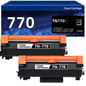 tn-770 tn770 black compatible toner cartridge replacement for brother tn-770 hl-l2370dw l2370dwxl mfc-l2750dw l2750dwxl toner cartridge