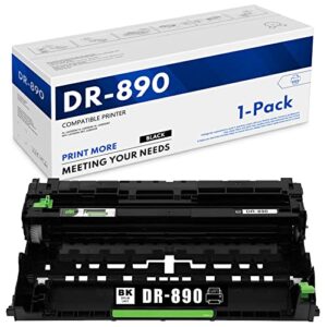 asie dr890 dr-890 high yield compatible 1 pack dr890 dr-890 black drum unit replacement for brother hl-l6250dw hl-l6400dw hl-l6400dwt mfc-l6750dw mfc-l6900dw drum printer (ha dr-890 1pk)
