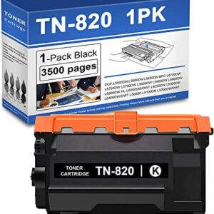 TcxLink (1 Pack) TN-820 TN820 Toner Cartridge Replacement for Brother TN820 DCP-L5500DN MFC-L6700DW MFC-L5700DW HL-L6200DW/DWT Printer Toner.