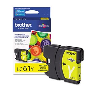 brother lc61y innobella ink cartridge, yellow – in retail packaging