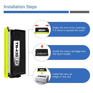 EDH Compatible TN430 TN-430 Toner Cartridge Replacement for Brother High Yield Compatible with DCP-1200 HL-1240 1430 1435 MFC-8500 8300 9700 9750 P2500 IntelliFax-4100e 5750 Printer (2 Pack,Black)