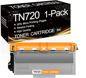 1 pack tn-720 black tn720 toner compatible toner cartridge replacement for brother hl-5440d hl-5450dn hl-5470dw hl-6180dw dcp-8110dn mfc-8710dw mfc-8810dw mfc-8910dw mfc-8950dw printers.