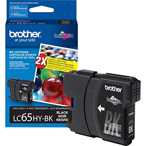 Brother, BRTLC65HYBK, LC65 High-Yield Ink Cartridges, 1 Each