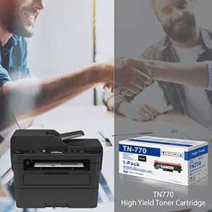 High Yield TN770 Black Toner Cartridge Replacement for Brother TN-770 to Use with HL-L2350DW HL-L2395DW HL-L2390DW HL-L2370DW MFC-L2750DW MFC-L2710DW DCP-L2550DW Printer Toner (2-Pack)