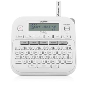 brother p-touch ptd220 home/office everyday label maker | prints tze label tapes up to ~1/2 inch, white