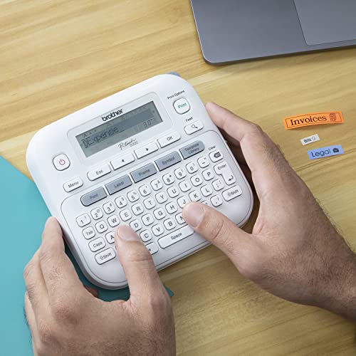 Brother P-Touch PTD220 Home/Office Everyday Label Maker | Prints TZe Label Tapes up to ~1/2 inch, White