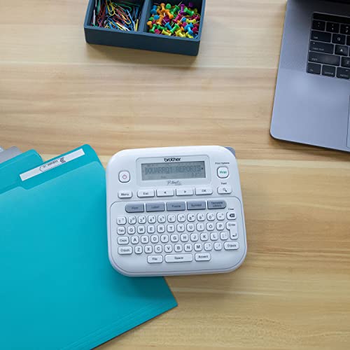 Brother P-Touch PTD220 Home/Office Everyday Label Maker | Prints TZe Label Tapes up to ~1/2 inch, White