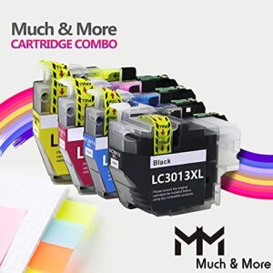 MM MUCH & MORE Compatible Ink Cartridge Replacement for LC-3013XL LC3013 XL LC3011 use with MFC-J491DW MFC-J497DW MFC-J690DW MFC-J895DW Printers (Black + Cyan + Magenta + Yellow)