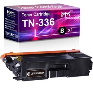 mm much & more compatible toner cartridge replacement for brother tn-336 tn336 tn336bk used for hl-4150cdn 4570cdwt 4570cdw mfc-9970cdn 9460cdn 9560cdn 9970cdw (1-pack, black, high yield)