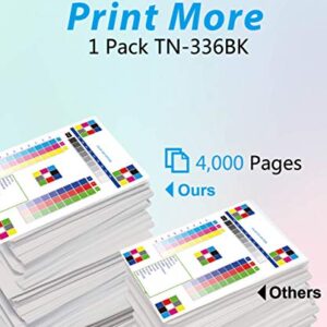 MM MUCH & MORE Compatible Toner Cartridge Replacement for Brother TN-336 TN336 TN336BK Used for HL-4150CDN 4570CDWT 4570CDW MFC-9970CDN 9460CDN 9560CDN 9970CDW (1-Pack, Black, High Yield)