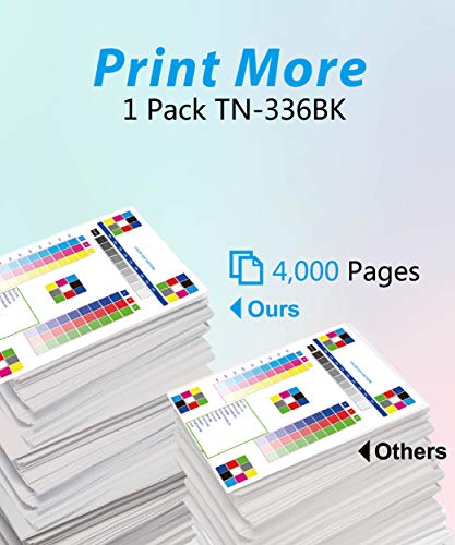 MM MUCH & MORE Compatible Toner Cartridge Replacement for Brother TN-336 TN336 TN336BK Used for HL-4150CDN 4570CDWT 4570CDW MFC-9970CDN 9460CDN 9560CDN 9970CDW (1-Pack, Black, High Yield)