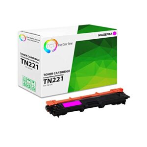 tct premium compatible toner cartridge replacement for brother tn-221 tn221m magenta works with brother hl-3140 3150 3152 3170, mfc-9130 9140 9330 9340, dcp-9020 printers (1,400 pages)