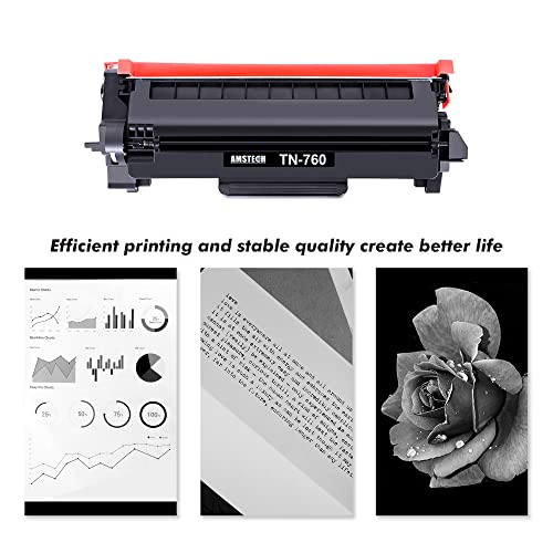 TN-760 TN760 TN-730 TN730 Toner for Brother Printer Compatible Replacement for Brother TN760 TN730 TN 760 730 TN-730 TN-730/TN-760 for HL-L2395DW MFC-L2710DW MFC-L2750DW DCP-L2550DW Printer Cartridge