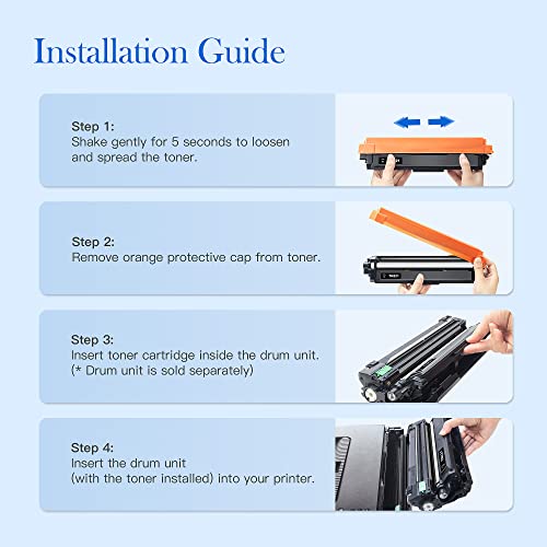 Valuetoner Compatible Toner Cartridge Replacement for Brother TN221BK TN225BK TN221 TN225 TN 221 TN 225 to use with HL-3140CW HL-3170CDW MFC-9330CDW HL-3150CDN Printer (Cyan,Magenta, Yellow,3 Pack)