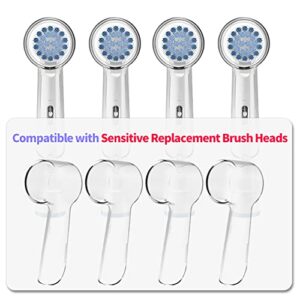 12Pcs Reusable Toothbrush Head Covers Compatible with Oral B Electric Toothbrush Heads for Better Healthy Brushing and Storage in Home and Travel