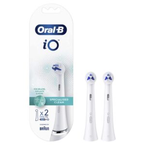 oral-b io specialised clean toothbrush heads, pack of 2 counts
