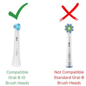 HOYT DESIGN for Oral-B iO Countertop Electric Toothbrush Brush Head Holder (Only Compatible with iO Series Heads)